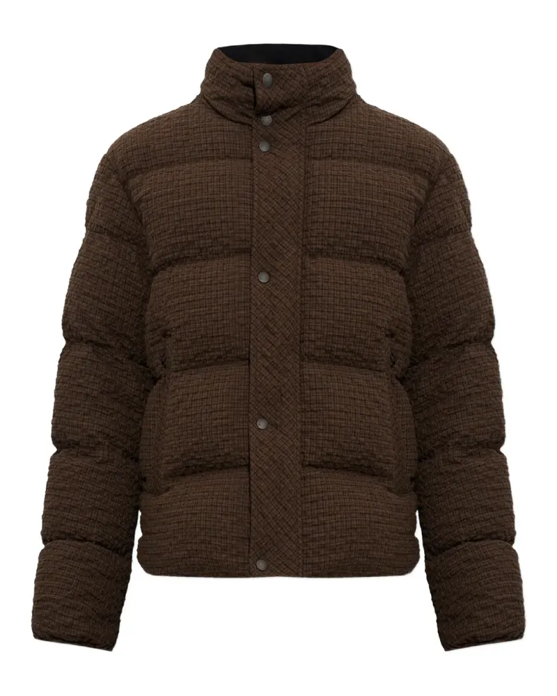 Moncler Oronte check-pattern jacket - Braun Braun