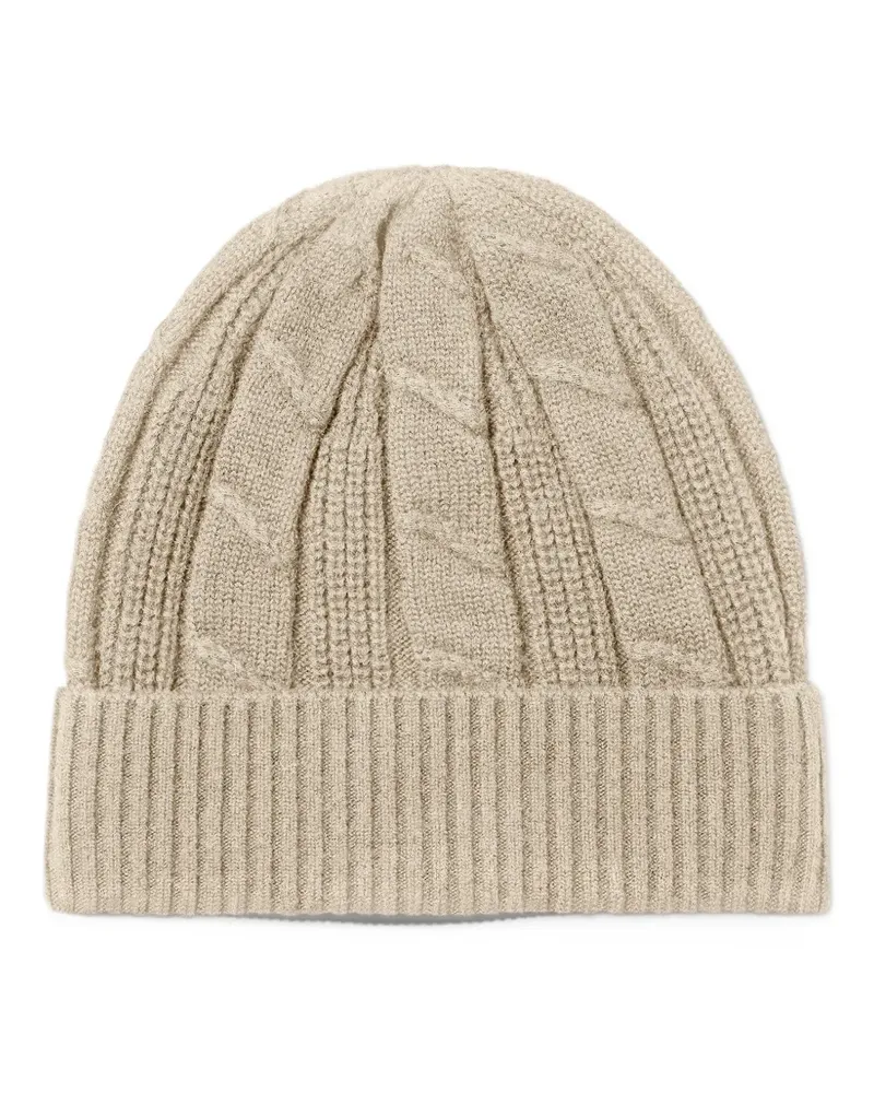 Ermenegildo Zegna Oasi cashmere beanie - Nude Nude