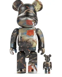 Medicom Toy x Eugène Delacroix Liberty Leading the People BE@RBRICK 100% and 400% Figuren-Set Braun