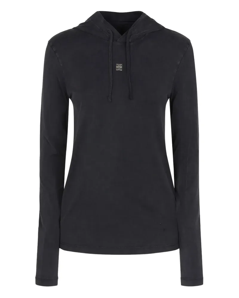 Givenchy Hoodie mit 4G-Schild - Schwarz Schwarz