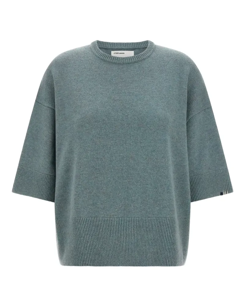 extreme cashmere n433 Sassie Pullover mit rundem Ausschnitt - Blau Blau