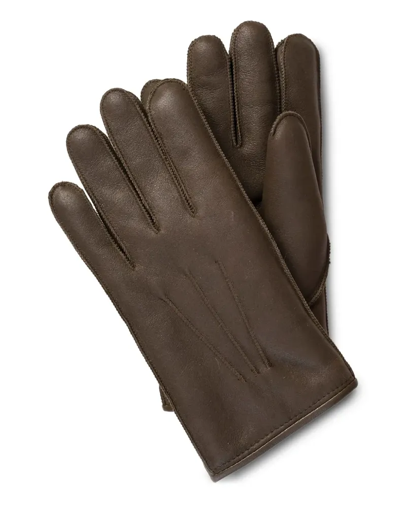 Parajumpers Handschuhe aus Leder - Braun Braun