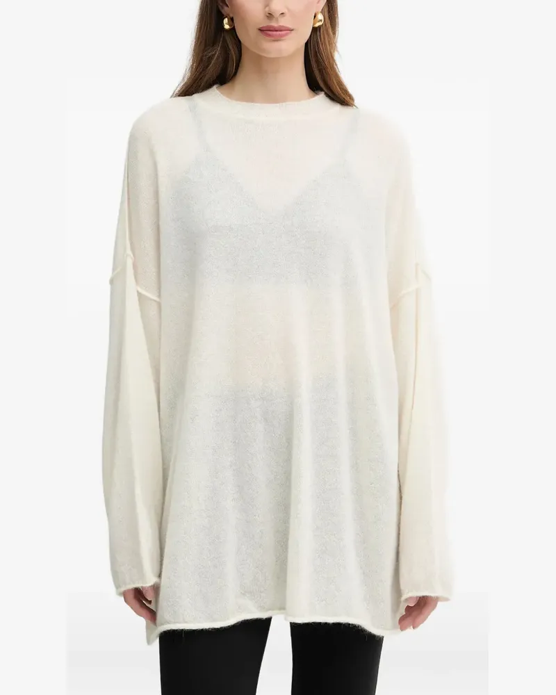 Pinko Pullover mit Ziernaht - Nude Nude