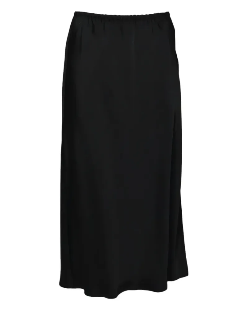 Jil Sander Midirock aus Satin - Schwarz Schwarz