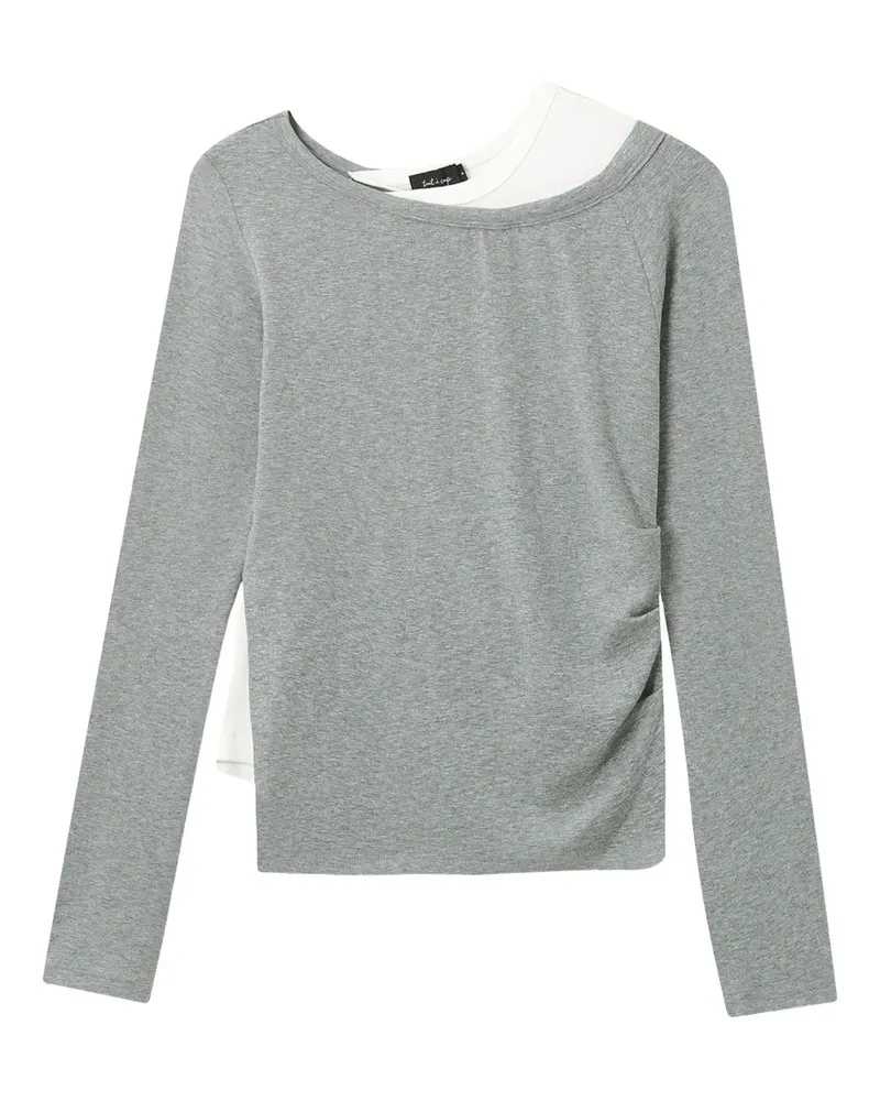 Tout a Coup Langarmshirt im Layering-Look - Grau Grau