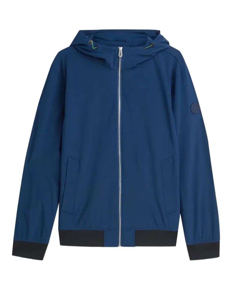 Scotch&Soda softshell zip-up hooded jacket - Blau Blau