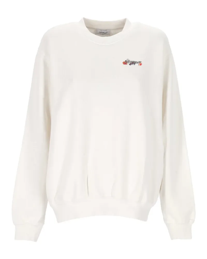 OFF-WHITE floral-print sweater - Weiß Weiß