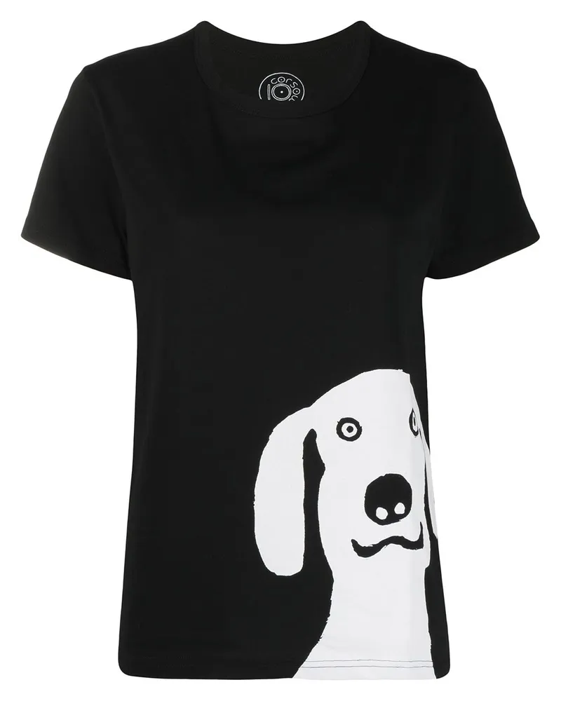 10 Corso Como T-Shirt mit grafischem Print Schwarz