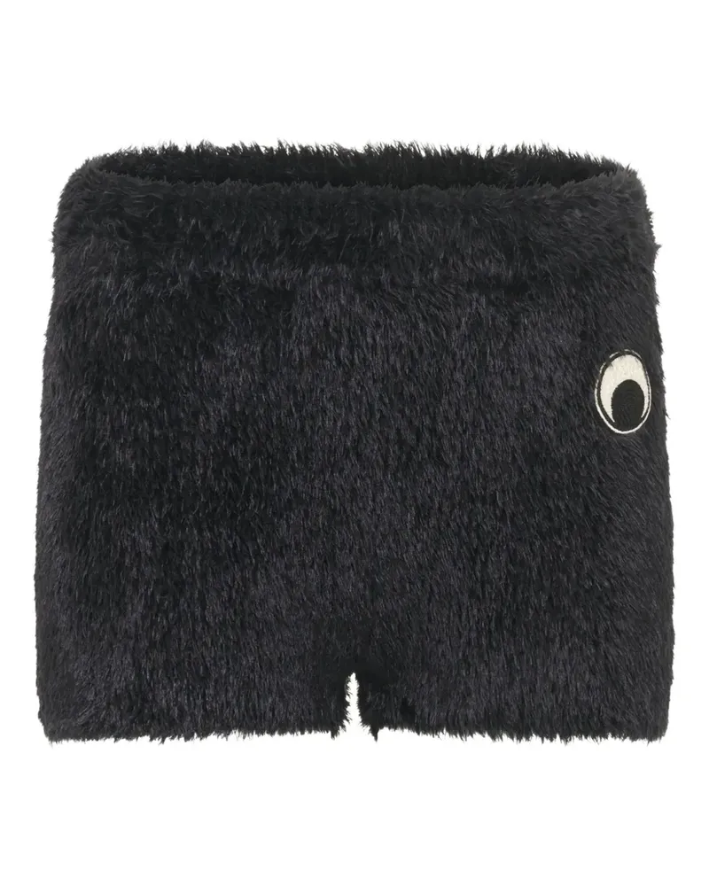 Marine Serre Gestrickte Shorts - Schwarz Schwarz
