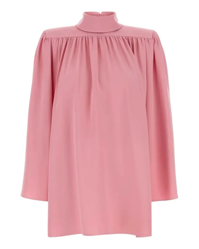 Valentino Garavani Cady Couture pleated top - Rosa Rosa