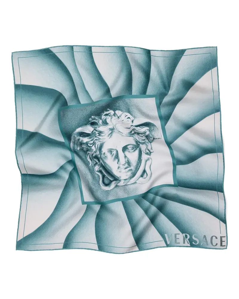 Versace Schal mit Medusa-Print - Blau Blau