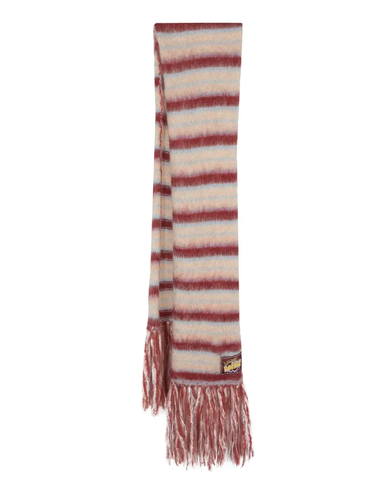 Marni Gestreifter Strickschal - Nude Nude