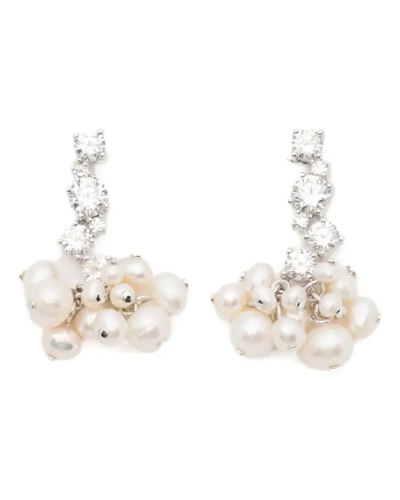 Completedworks pearl-embellishment earrings - Silber Silber