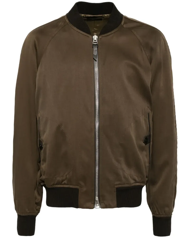 Tom Ford Jacke aus Gabardine - Braun Braun