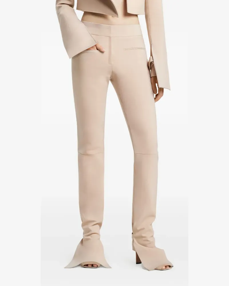 Courrèges Bootcut-Hose - Nude Nude