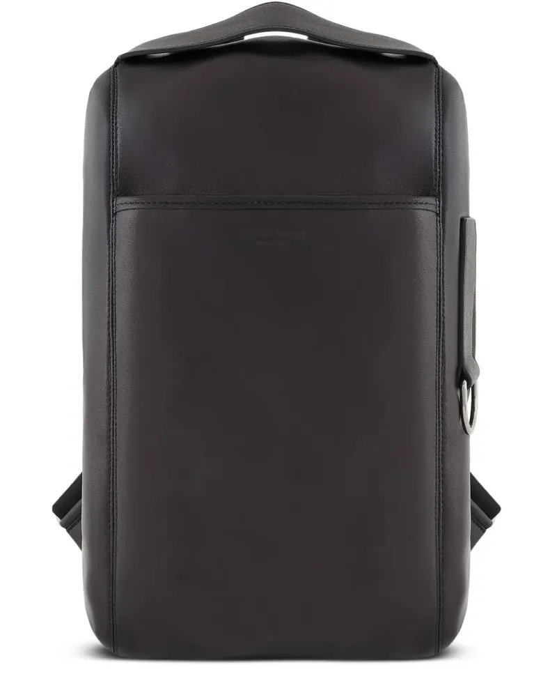 Giorgio Armani Rucksack aus Leder - Schwarz Schwarz