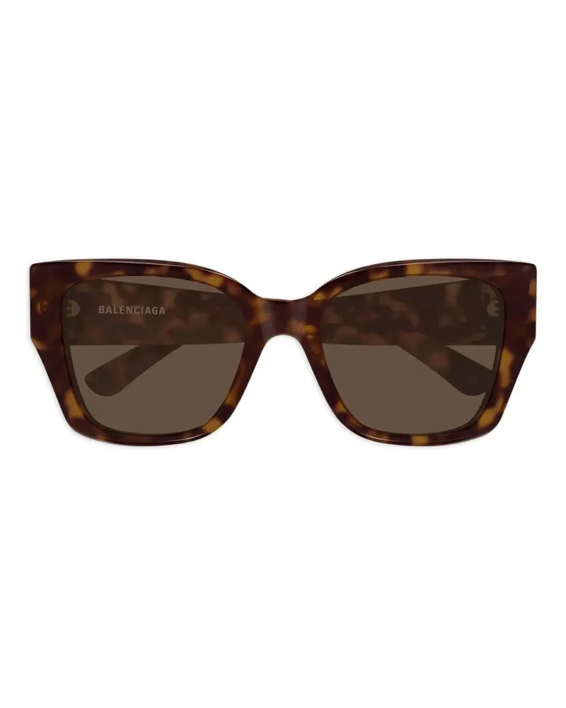 Balenciaga butterfly-frame sunglasses - Braun Braun
