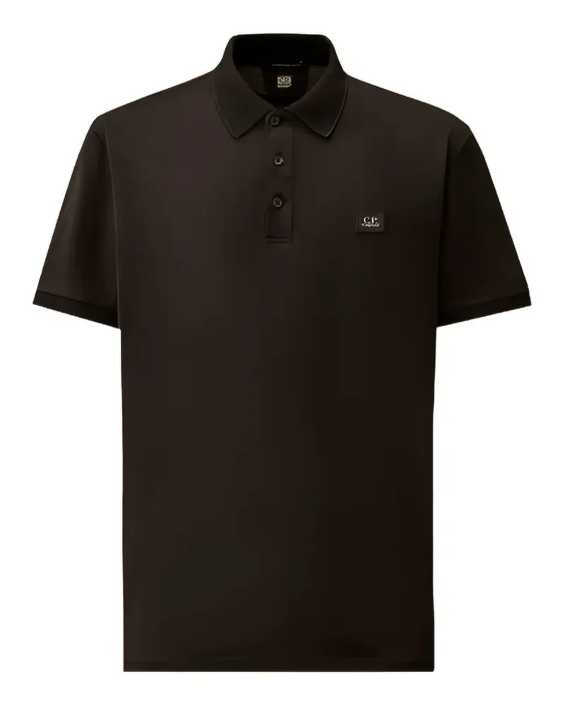 C.P. Company logo-patch polo shirt - Braun Braun