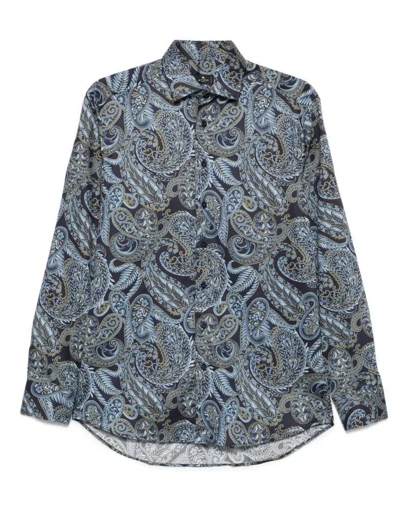 Etro Hemd mit Paisleymuster - X0883 BLUE/MULTICOLOR X0883