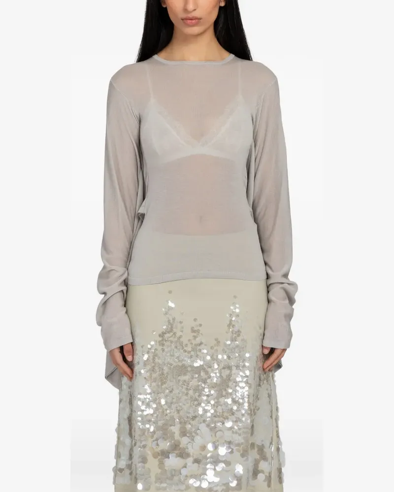 Paloma Wool Suga draped-panel blouse - Grau Grau