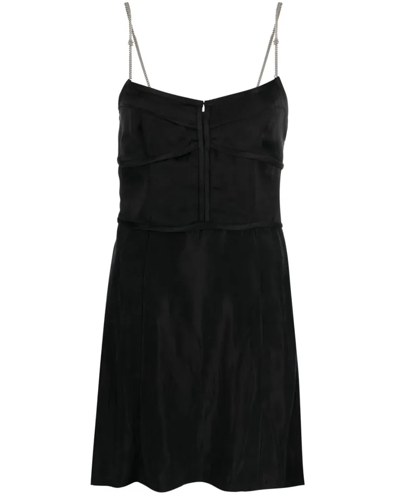 Palm Angels Midikleid mit Kettendetail - Schwarz Schwarz