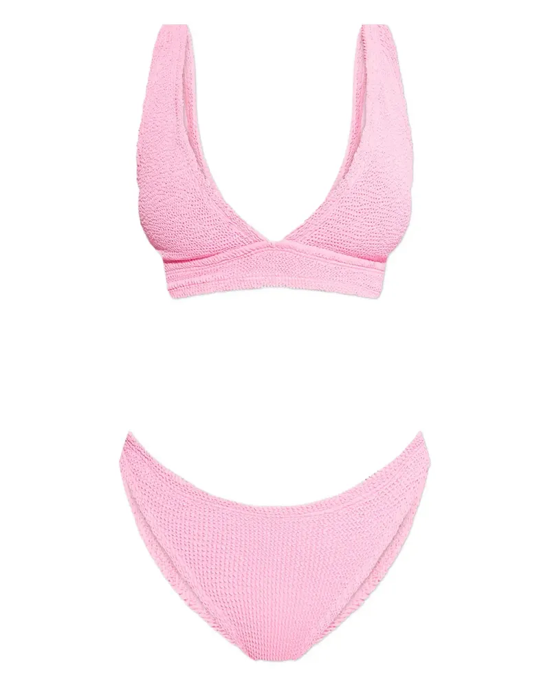 Hunza G Carla crinkle bikini - Rosa Rosa