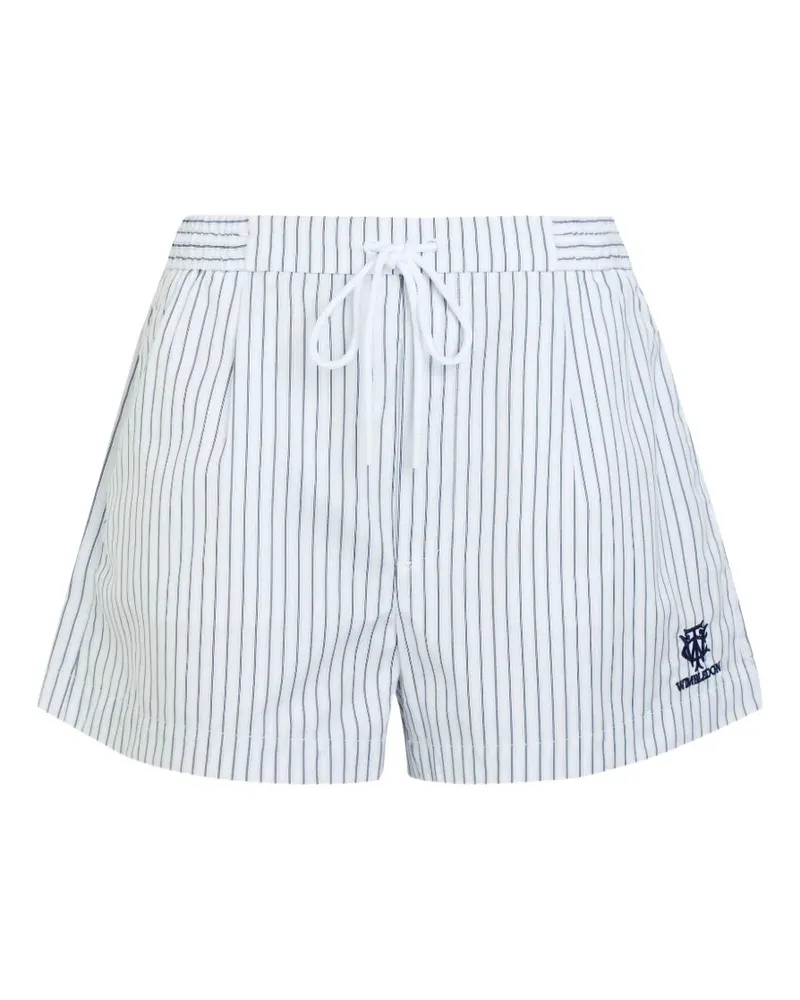 Ralph Lauren 2026 Wimbledon Shorts mit Nadelstreifen - Weiß Weiß