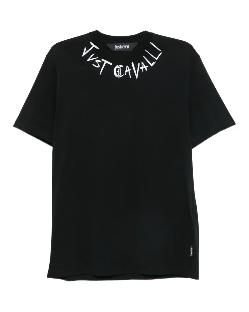 Just Cavalli T-Shirt mit Logo-Print - Schwarz Schwarz