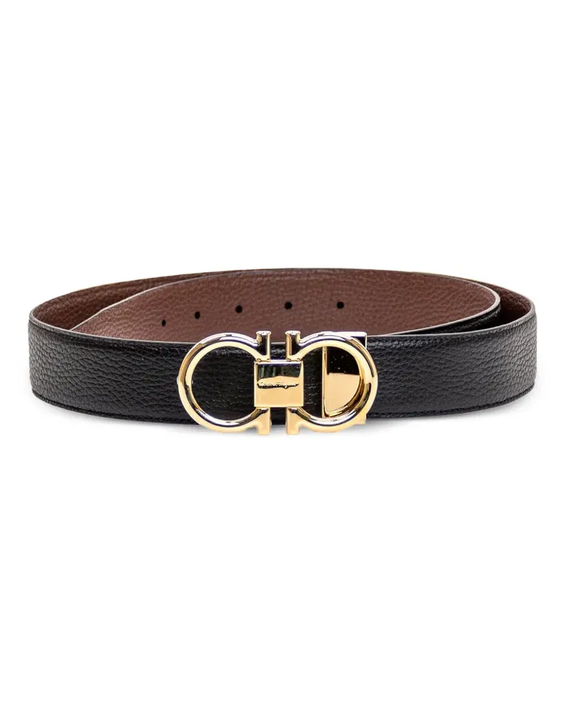 Ferragamo Gürtel mit Gancini-Schnalle - Schwarz Schwarz