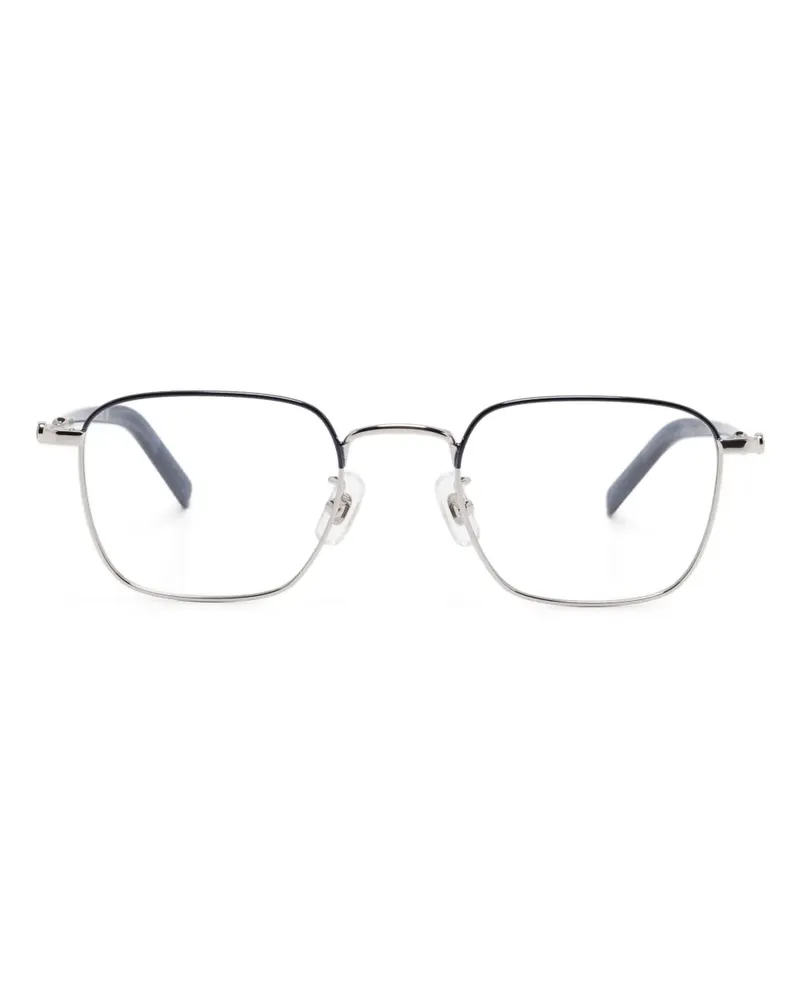 Montblanc Brille mit eckigem Gestell - Silber Silber