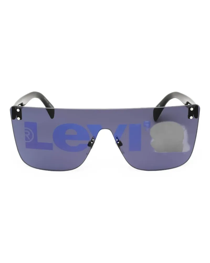 Levi's shield-frame sunglasses - Schwarz Schwarz