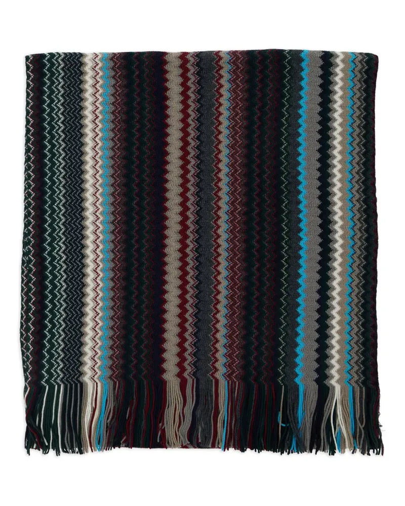 Missoni Schal mit Zickzackmuster - Schwarz Schwarz