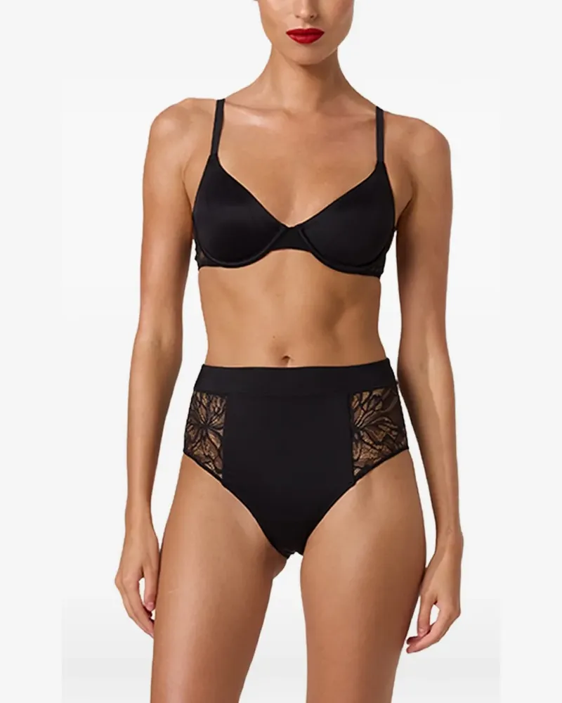 Wolford Contouring-BH mit Spitzenbesatz - Schwarz Schwarz