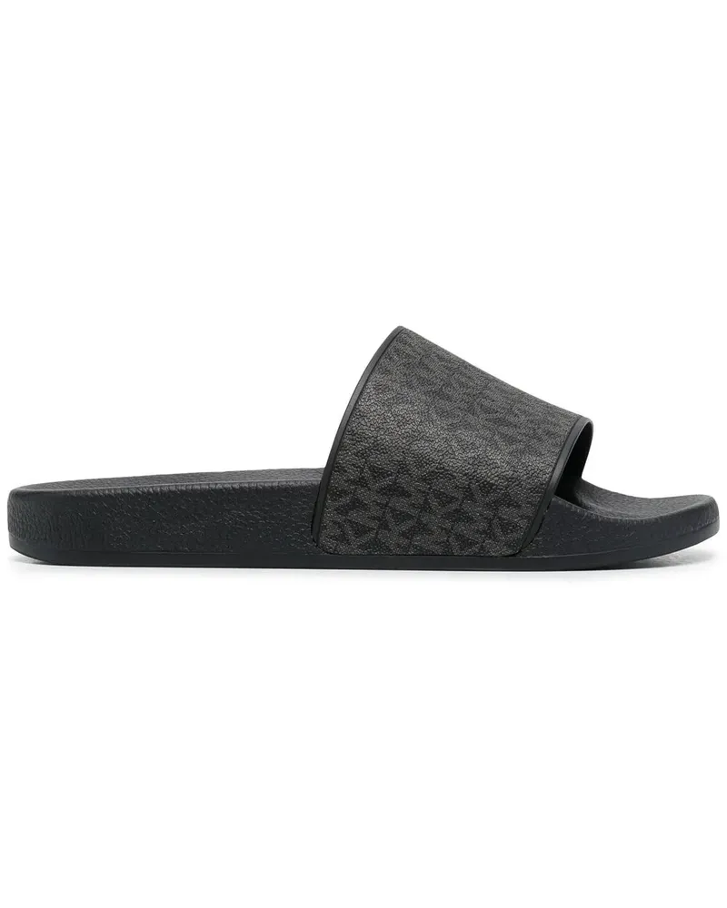 Michael Kors Jake Pantoletten mit Monogramm - Schwarz Schwarz
