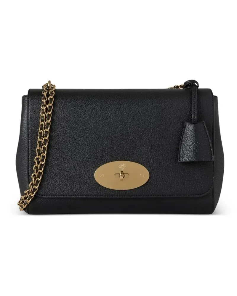 Mulberry Umhängetasche in Glanzoptik - Schwarz Schwarz