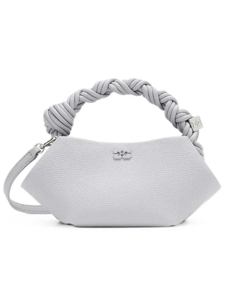 Ganni mini Bou bag in grey - Grau Grau