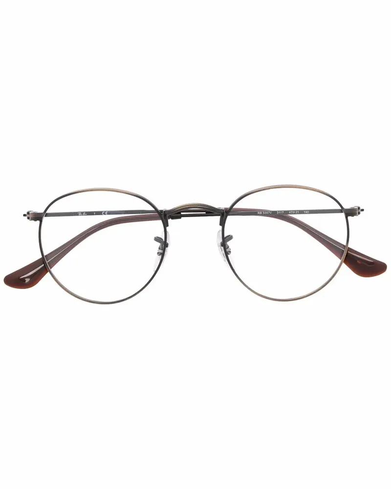 Ray Ban Brille mit rundem Gestell - Braun Braun