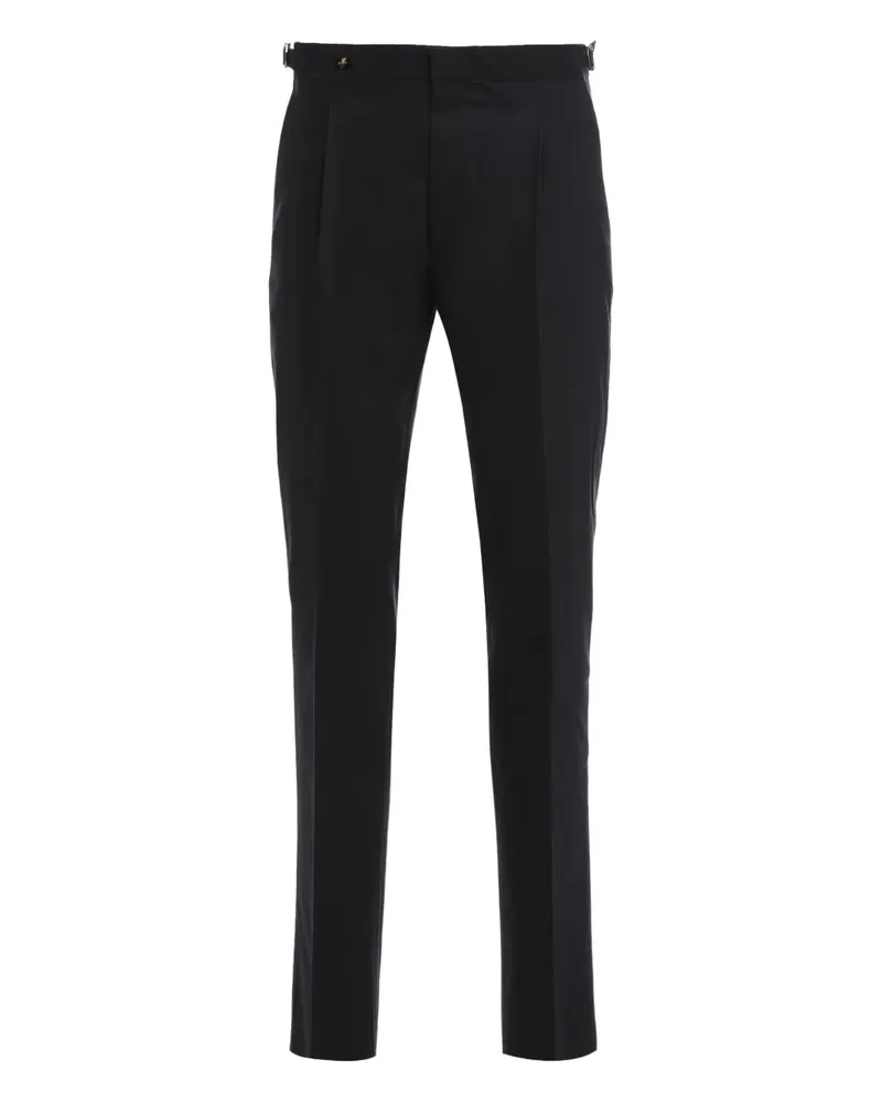 MOORER pleated trousers - Schwarz Schwarz