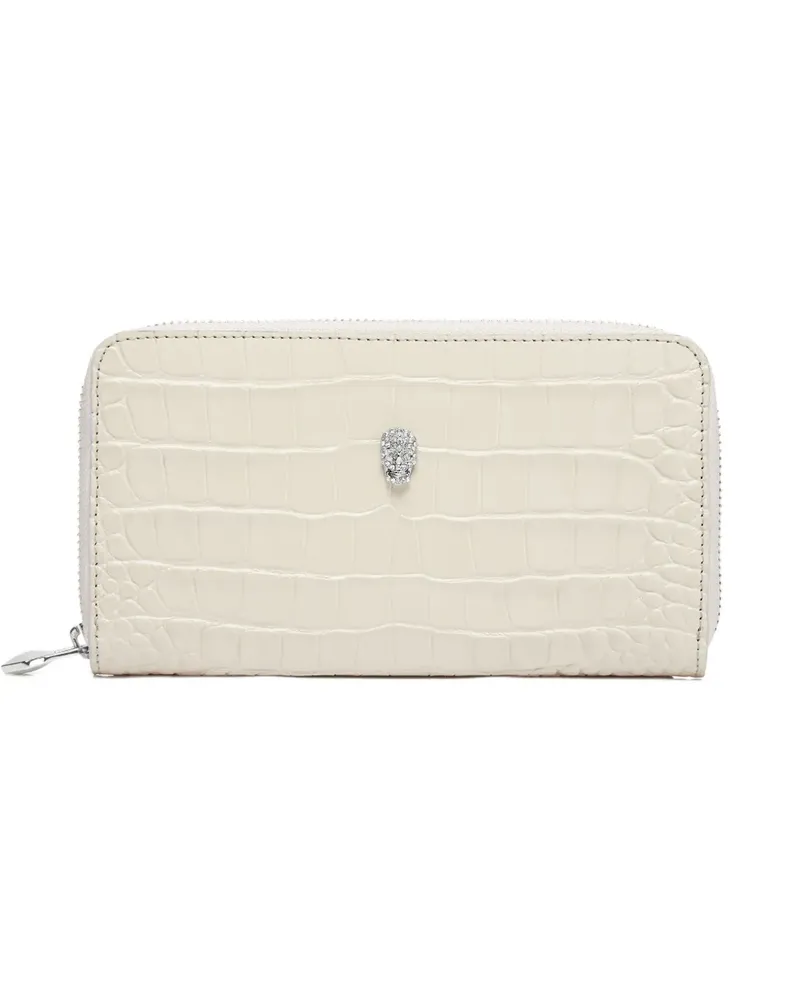 Philipp Plein Portemonnaie mit Kroko-Print - Nude Nude