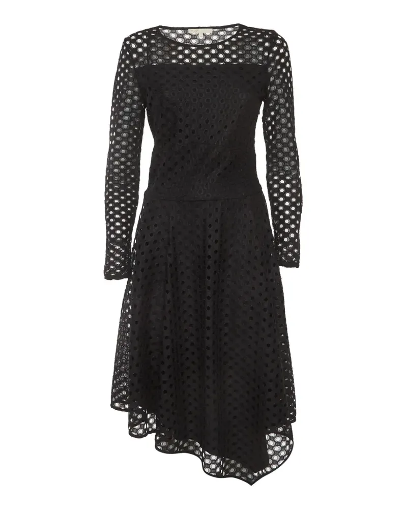 Maje eyelet lace midi dress - Schwarz Schwarz