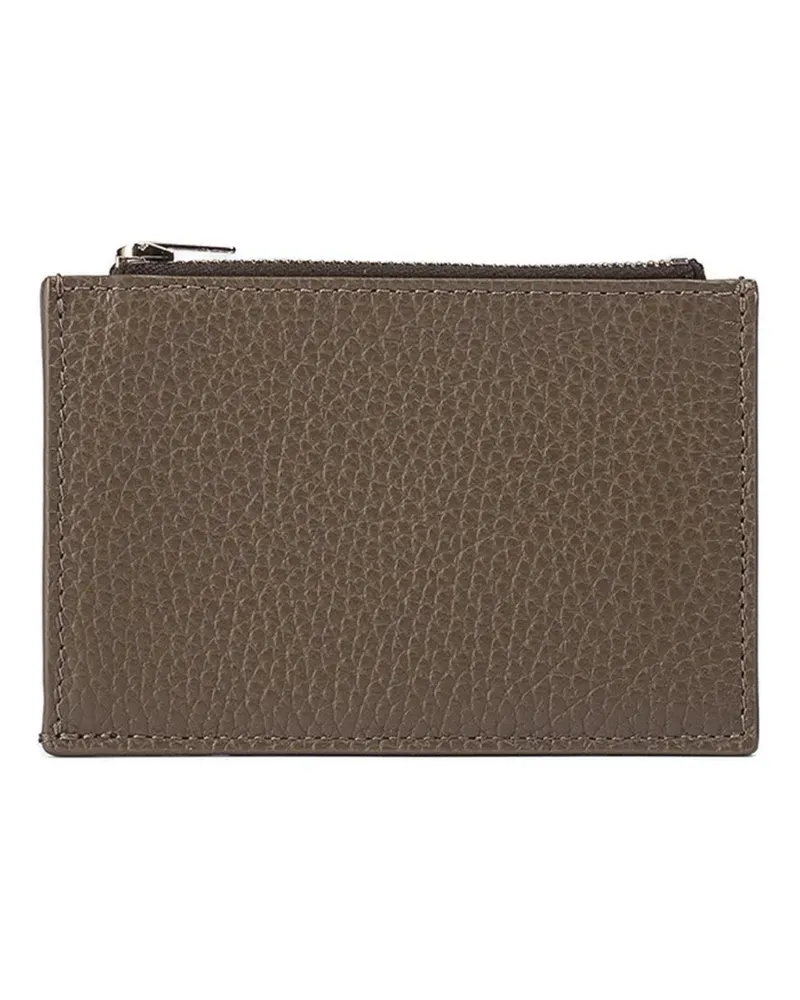 Doucal´s mud leather zip card holder - Braun Braun