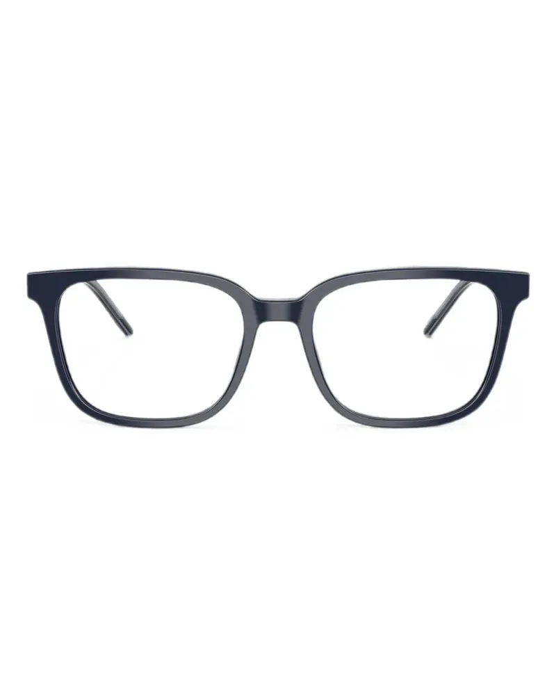 Emporio Armani Brille mit eckigem Gestell - Blau Blau