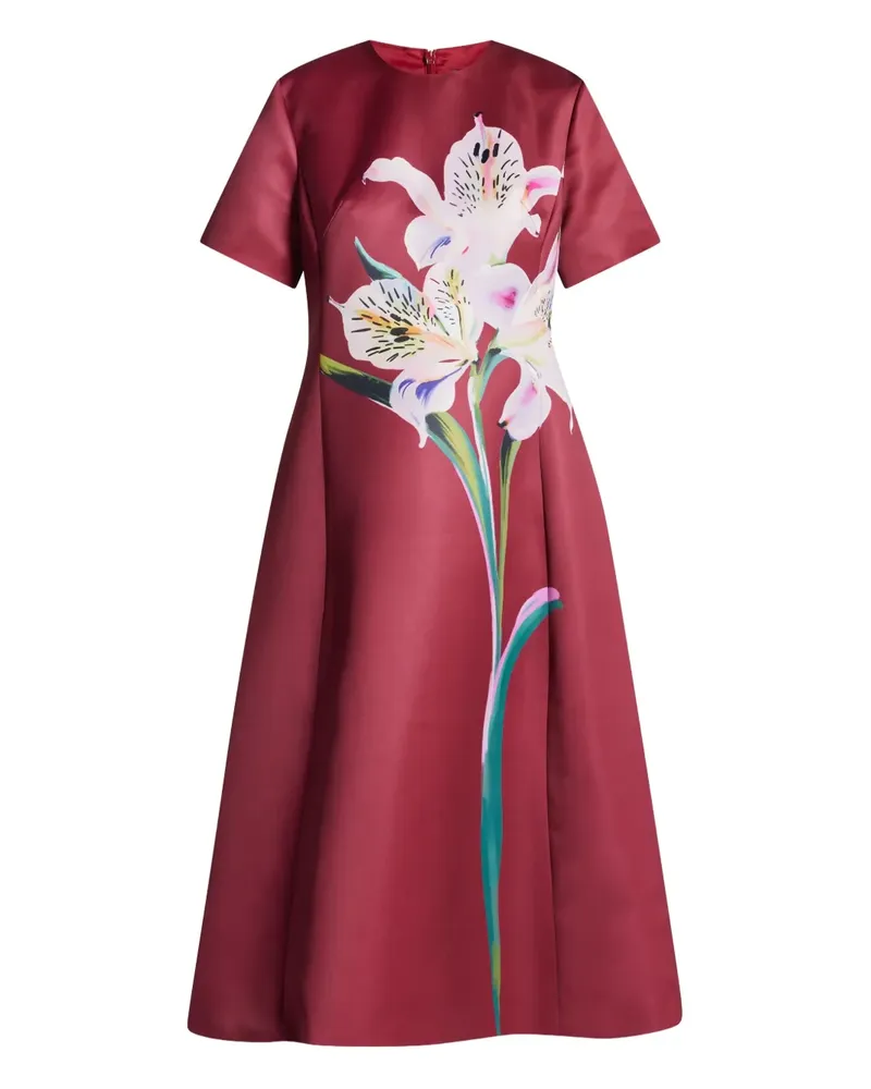 LEO LIN Caroline Kleid mit Blumen-Print - Rot Rot