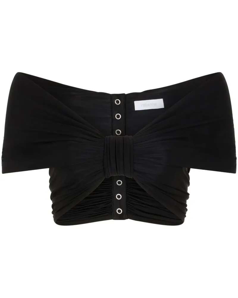 Paco Rabanne Schulterfreies Oberteil - Schwarz Schwarz