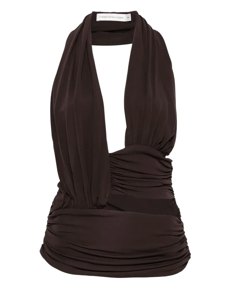 Christopher Esber draped top - Braun Braun