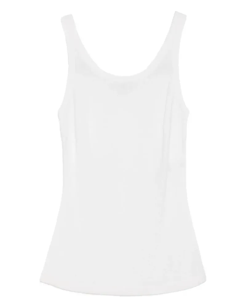 Elisabetta Franchi Trägershirt mit U-Ausschnitt - Nude Nude