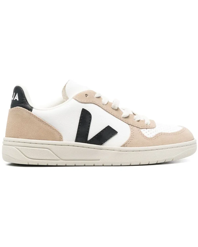 VEJA V-10 ChromeFree Sneakers - Nude Nude