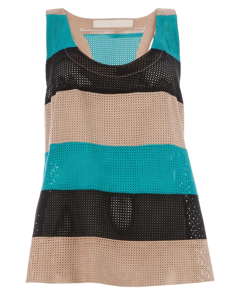 DROMe stripe vest - Schwarz Schwarz