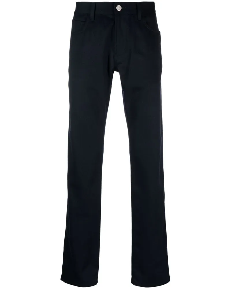 Giorgio Armani Straight-Leg-Hose aus Kaschmir - Blau Blau