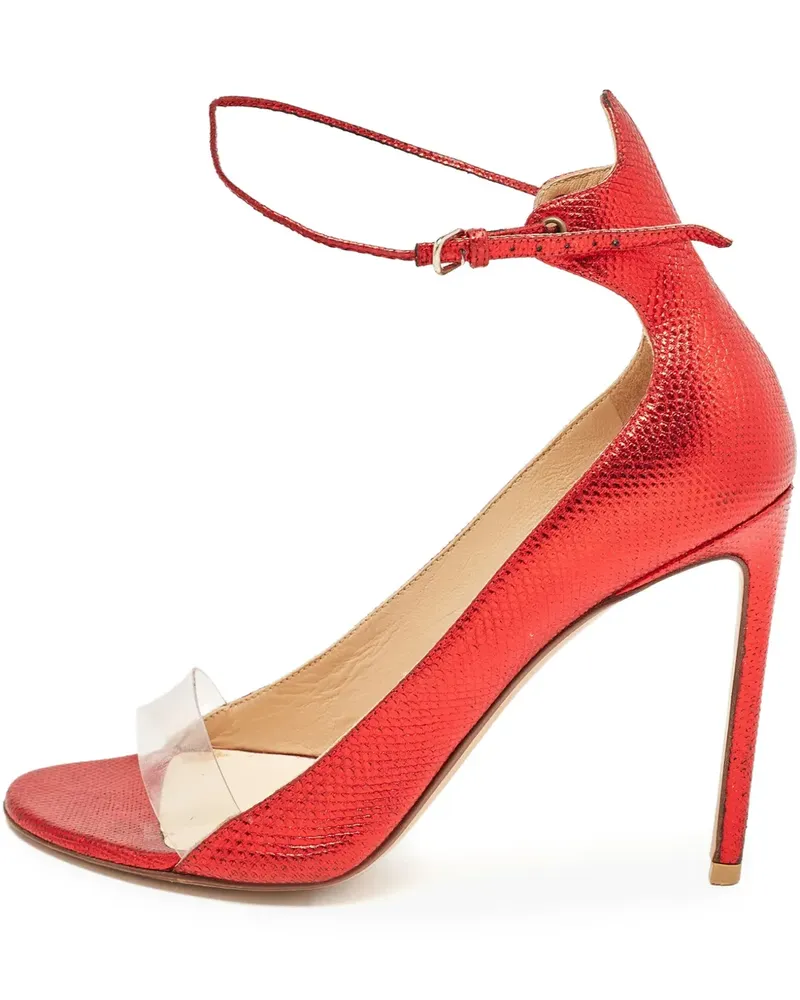 Francesco Russo Pumps aus Leder - Rot Rot